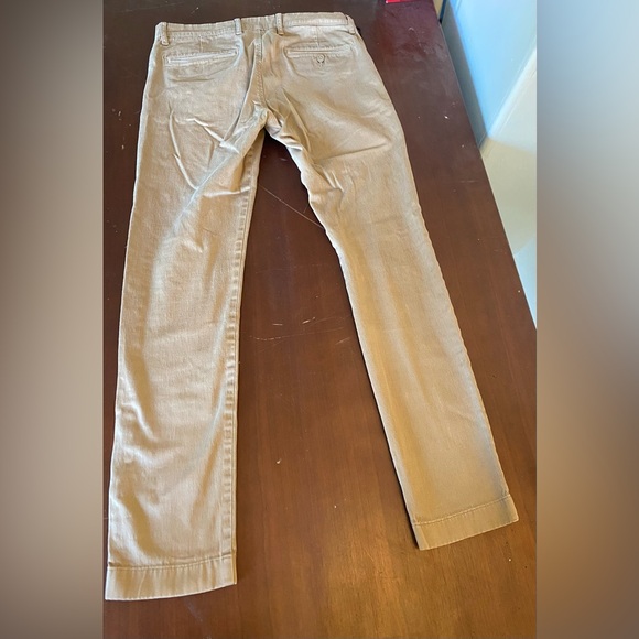 J Crew Mens 484 slim garment dyed stretch 5 pocket pant size 28 brown - Picture 2 of 5